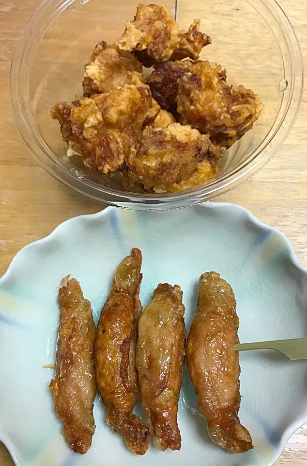 塩唐揚げ   餃子揚げ|るみおんさん