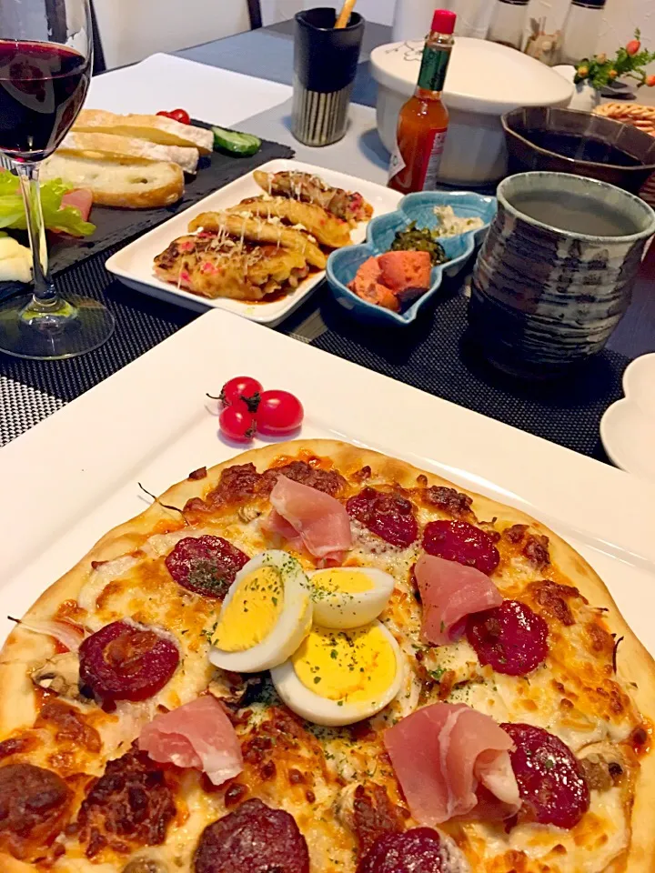 桜央里さんの料理 発酵なしお手軽pizza(*´▽｀*)|kiyoさん