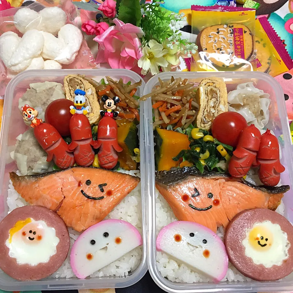 Snapdishの料理写真:2017年2月12日 高校生女子＆実家母弁当♪|クッキングおやぢさん