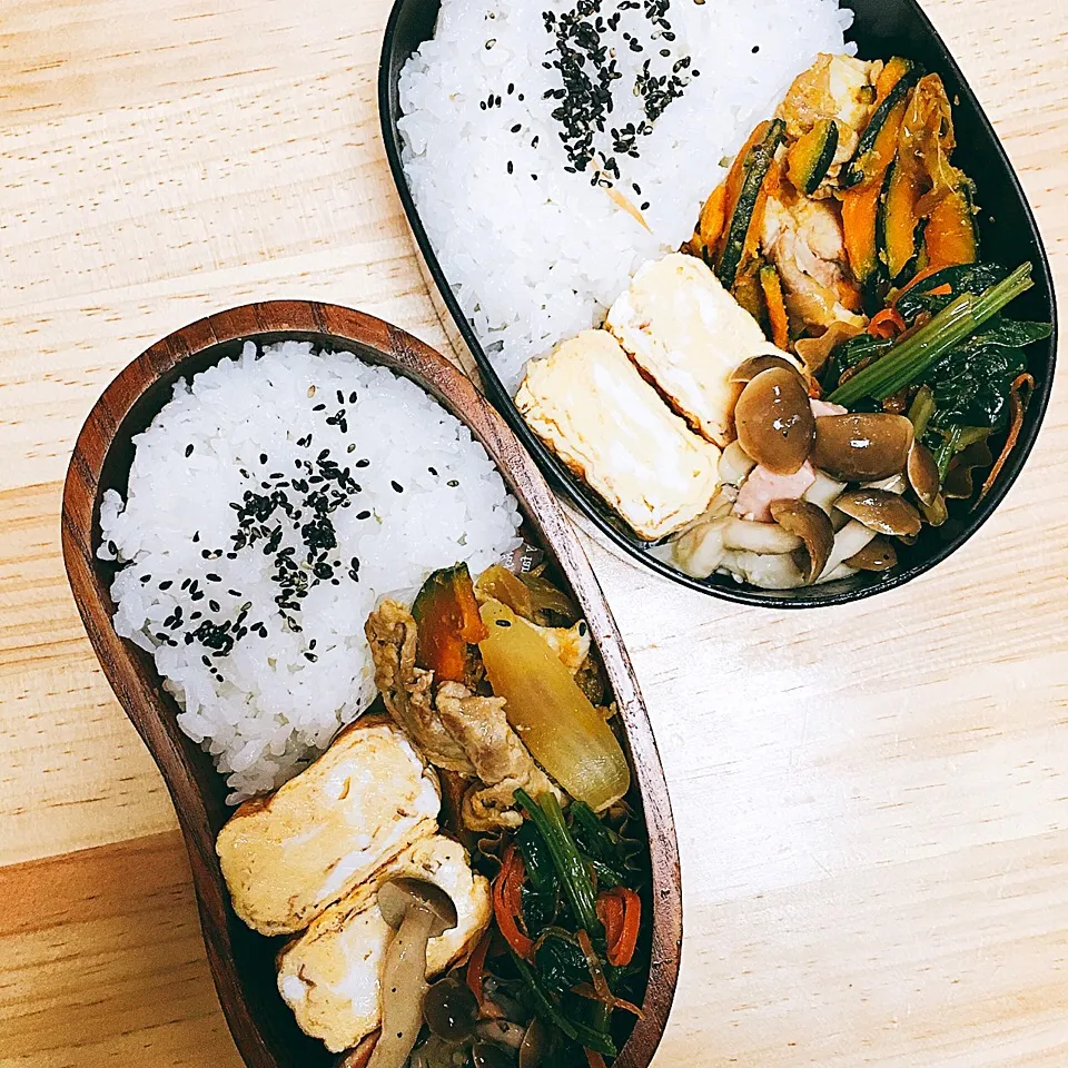 今日のお弁当♥︎2人分|ゆかさん