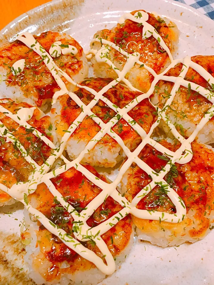 焼きおにぎりのお好み焼き風|パピコさん