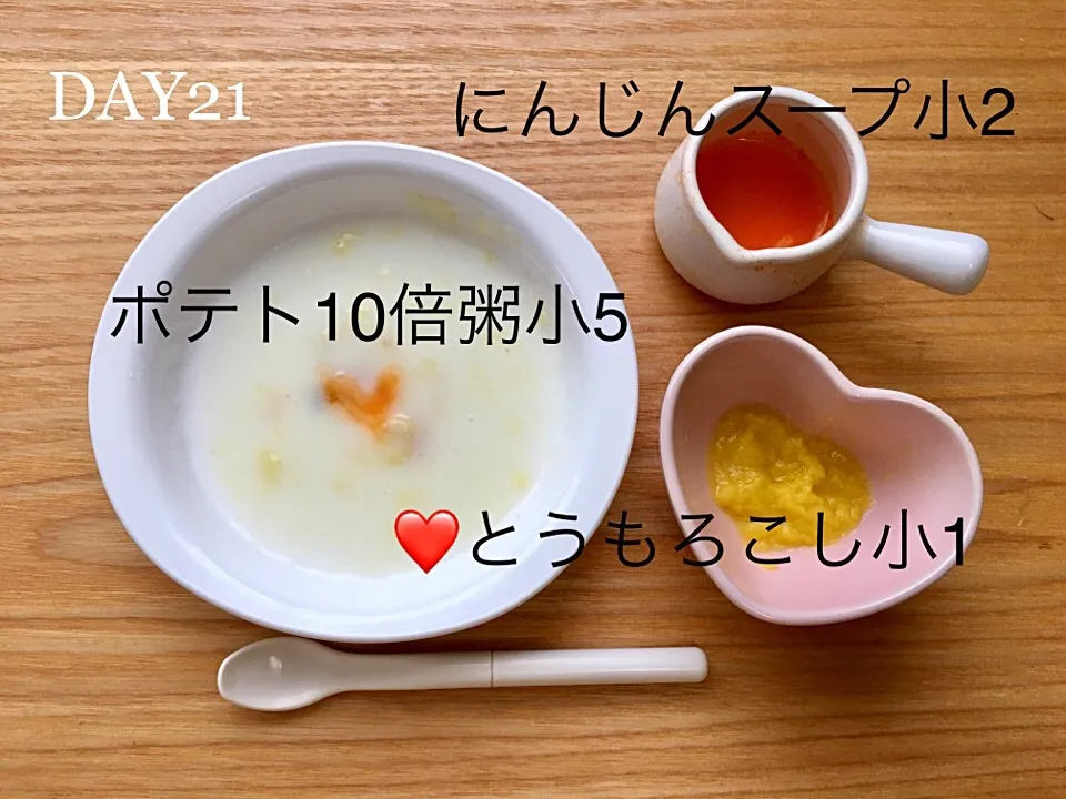 DAY21 離乳食初期 #pianokittybabyfood|離乳食完了期 1歳さん