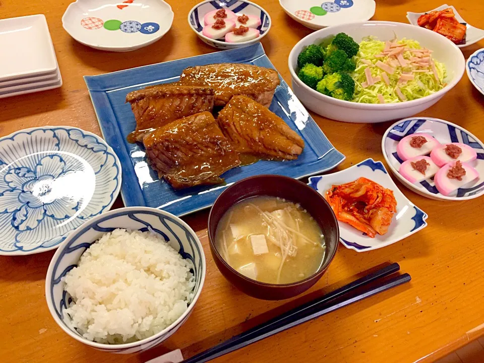 お魚の夕ご飯 サバの味噌煮|ルドルフさん