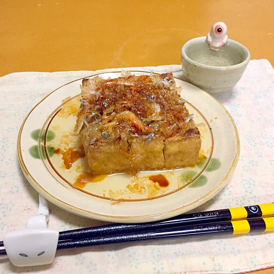 焼き厚揚げの油掛け!  (^-^)|Kei Satoさん