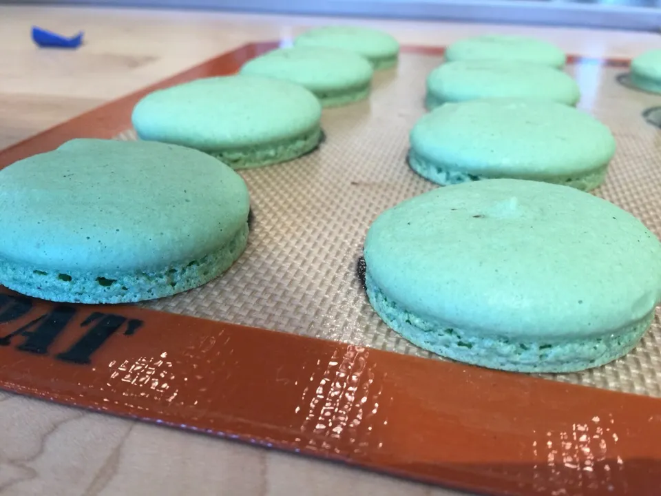 Sur La Table macaron class -green tea (with chocolate ganache)|Karenさん