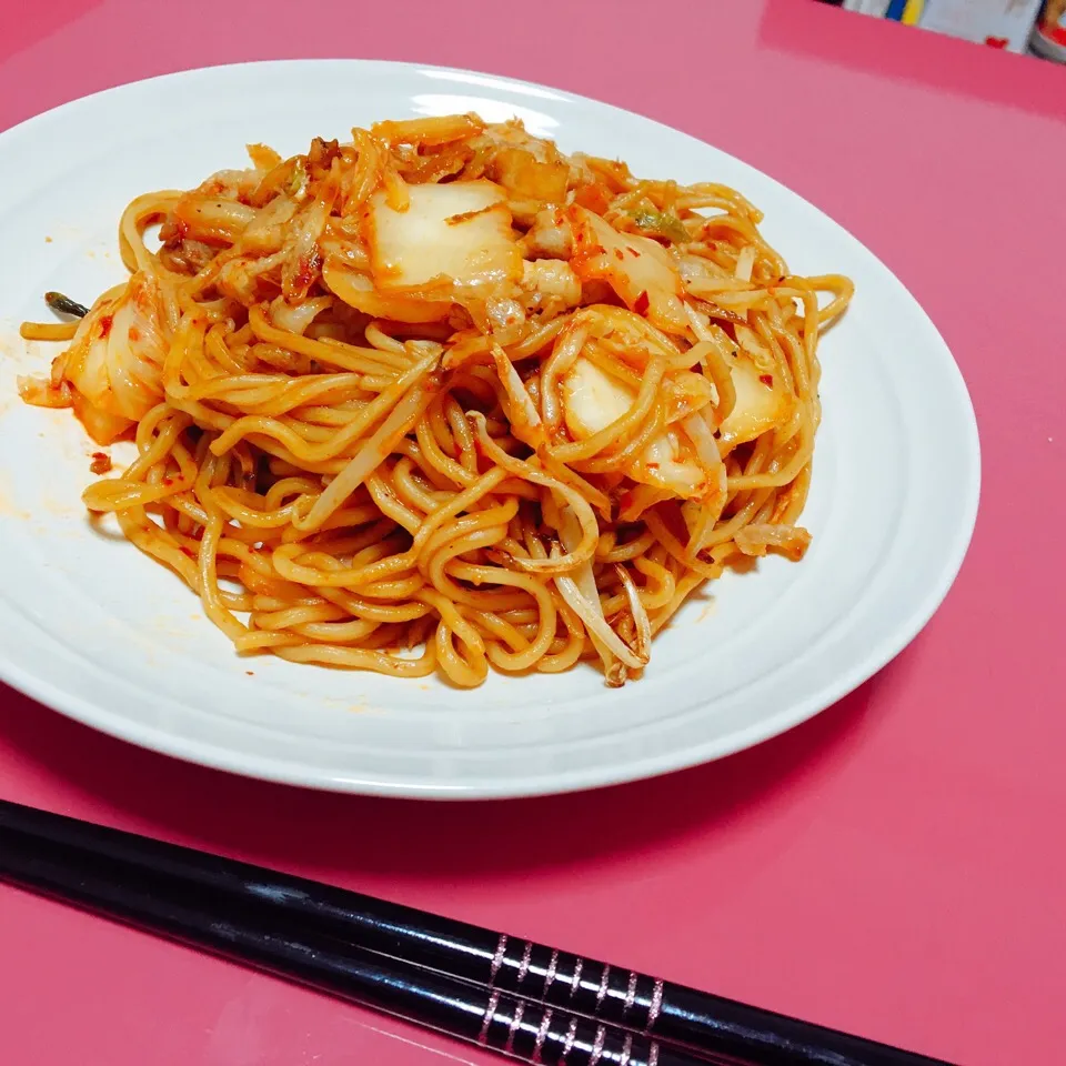 太麺豚キムチ焼きそば|ゆーりさん