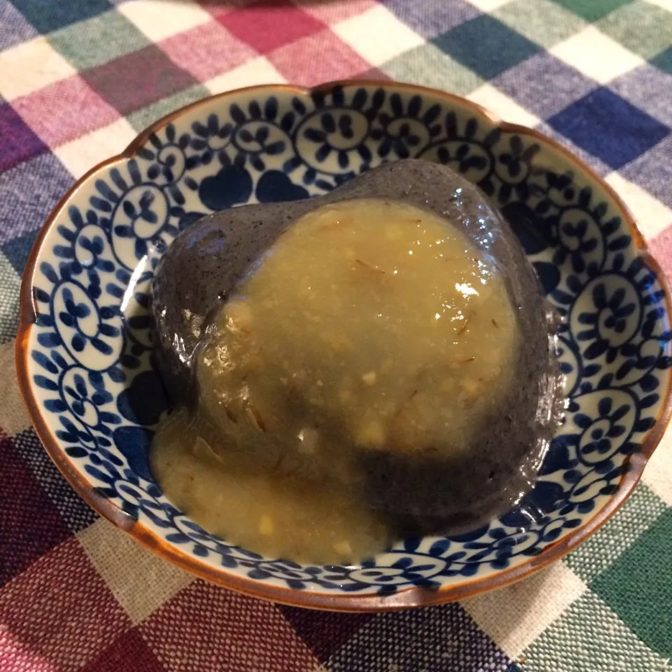 Snapdishの料理写真:#胡麻豆腐 #甘味噌だれ|わきさん