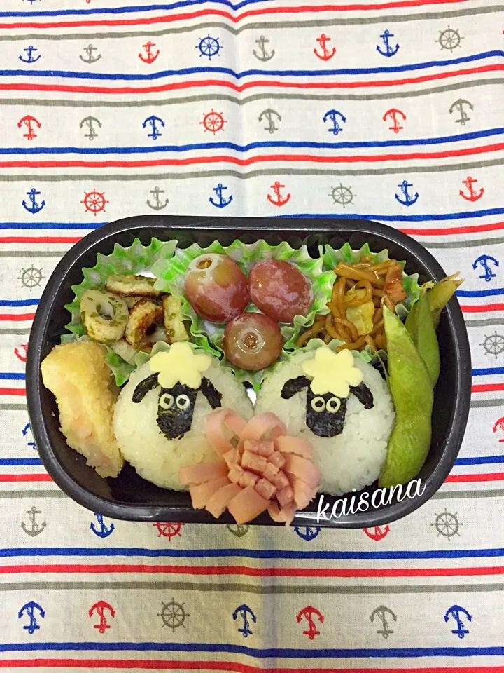 ひつじのショーン弁当♡  2016.11.29

#幼稚園 #年少 #キャラ弁 #ひつじのショーン|カイサナママさん