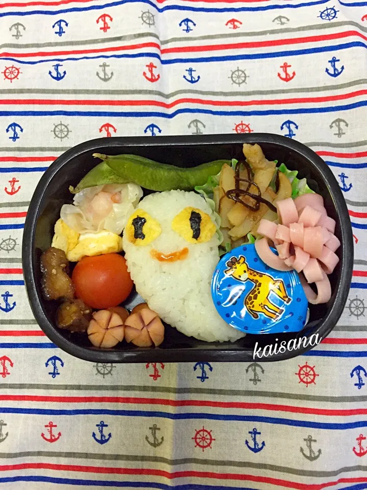 ねないこだれだのオバケ弁当♡  2016.12.5

#幼稚園 #年少 #キャラ弁 #ねないこだれだ #おばけ|カイサナママさん