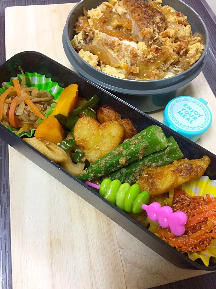 Snapdishの料理写真:カツ丼弁当🍴|なつきんぐさん