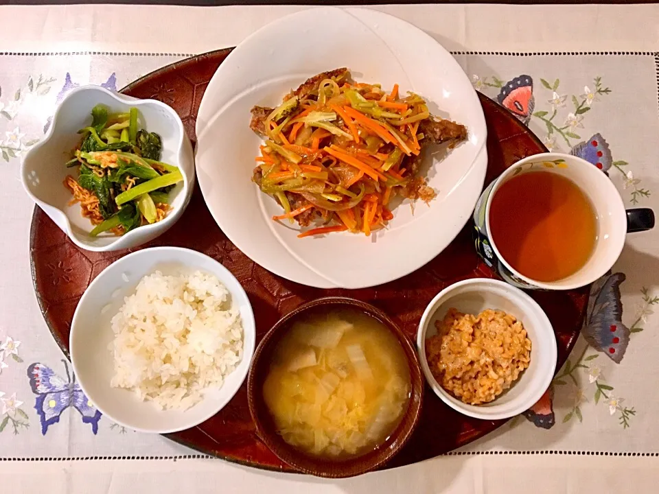 Snapdishの料理写真:鮭の野菜あんかけのご飯|みよさん