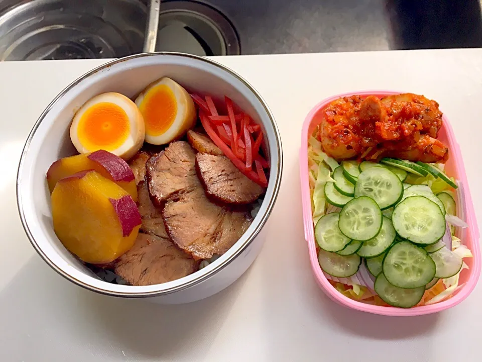 チャーシュー丼弁当☆|つばりん亭さん