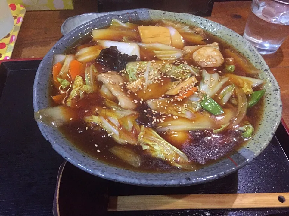 Snapdishの料理写真:北海道空知郡南幌町にある夢玄の広東麺|Isao Kataokaさん