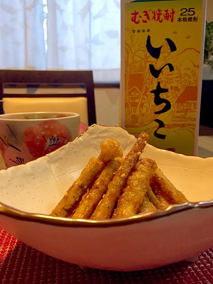 山本真希さんの料理 牛蒡のサクサクから揚げ✨|kiyoさん