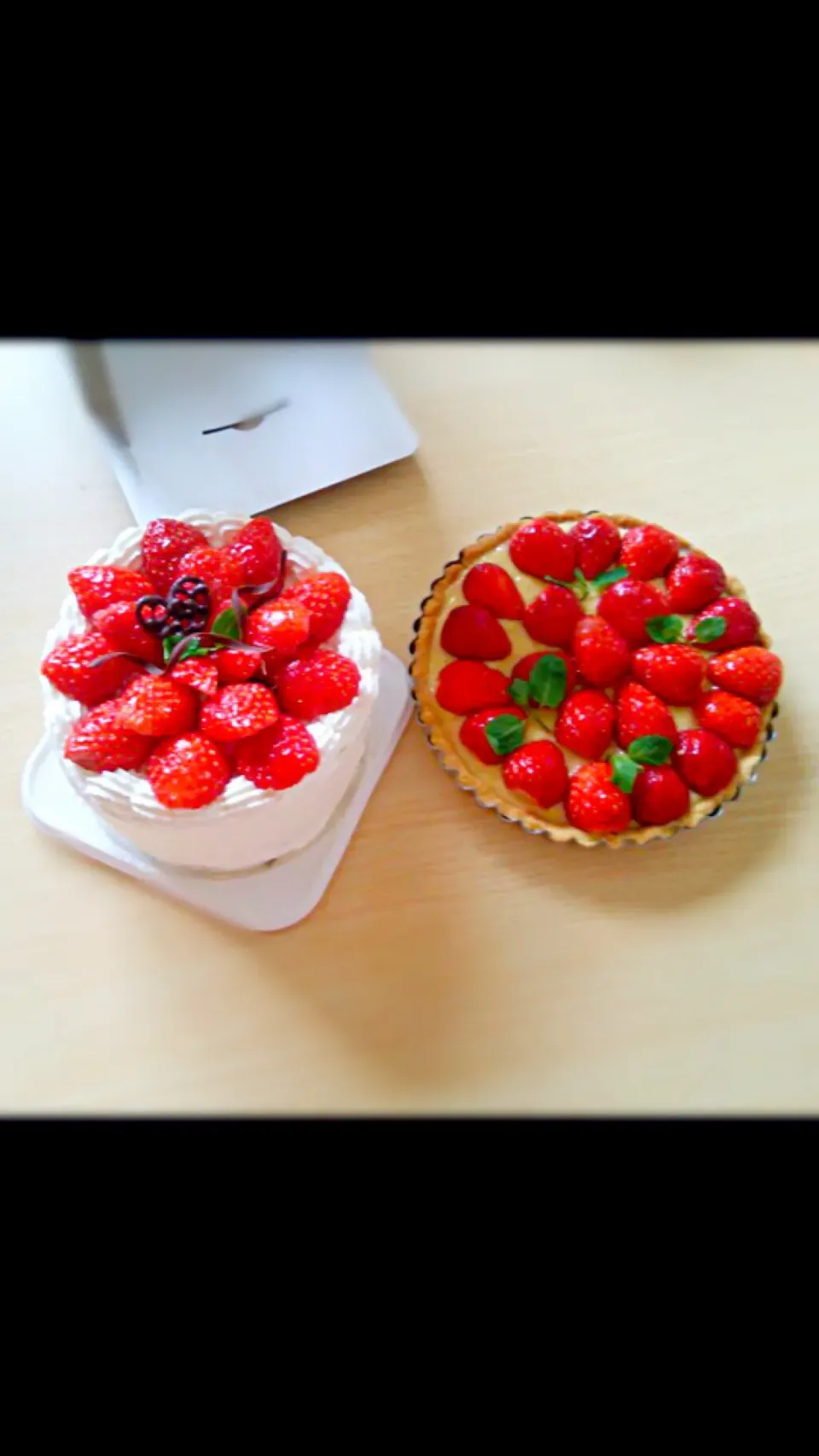 いちごのショートケーキ いちごタルト #いちごづくし🍓|ぴろたんさん