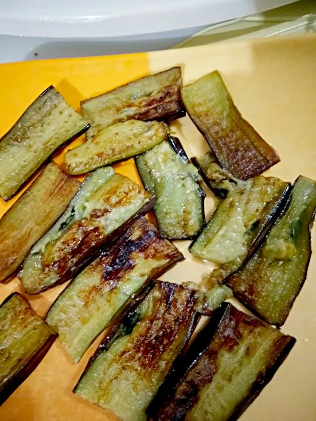 Snapdishの料理写真:fried eggplant cant cook to much busy|lynnさん