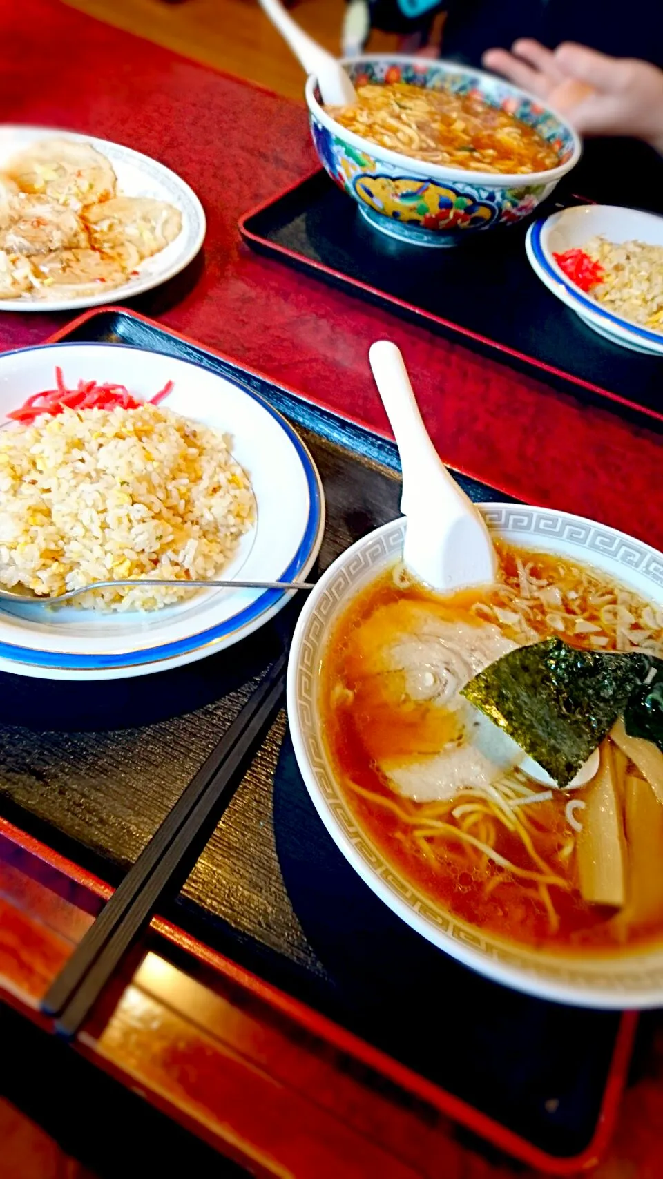 Snapdishの料理写真:ラーメンチャーハンセット(   ´ ꒳ ` )|蜜柑さん