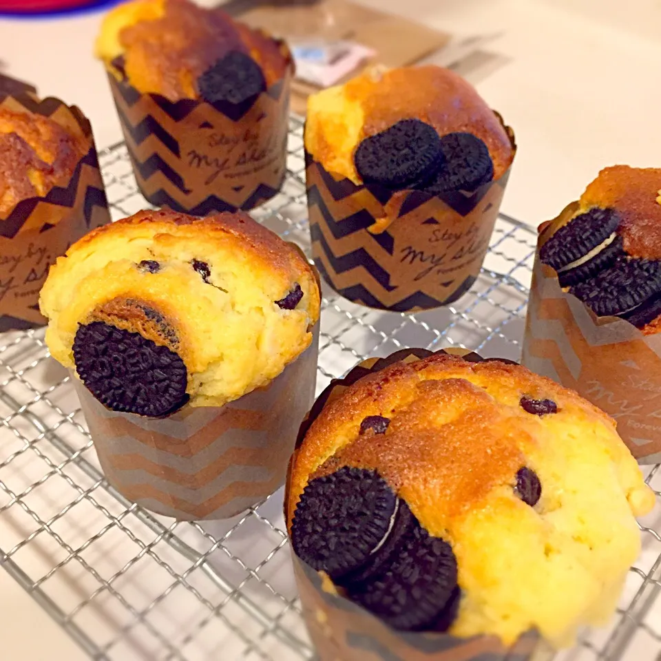 W choco & OREO muffin|harucaさん