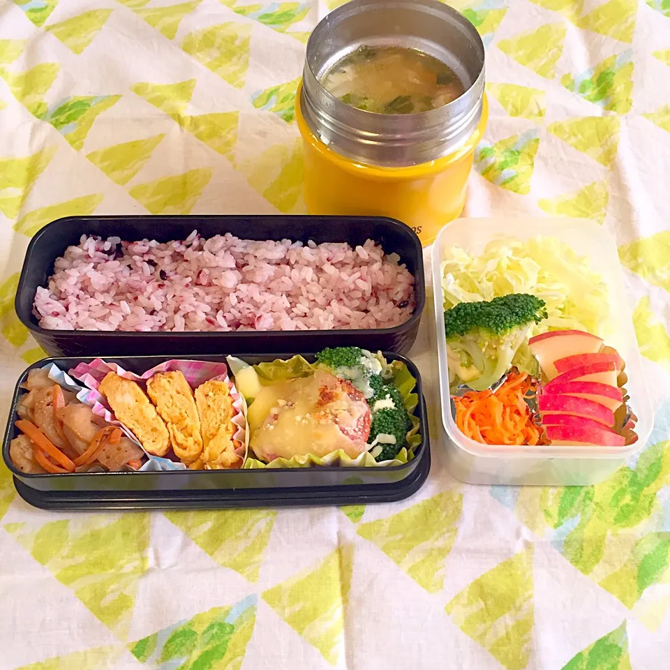 野菜たっぷりスープ餃子弁当|とにおさん