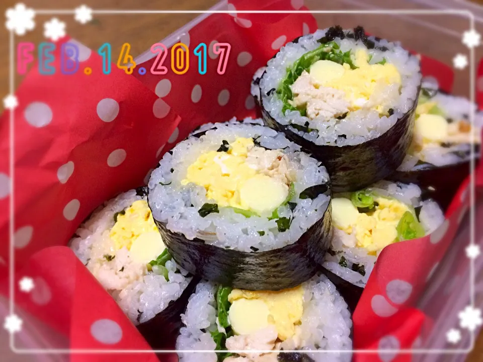 ワカメとジャコご飯で海苔巻き🍱٩(*˘ ³˘)۶❤|BOSS.あーちゃんさん