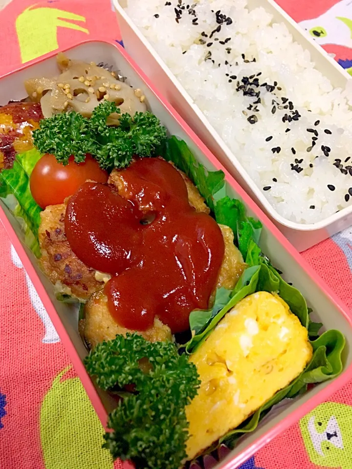 ピーマンの肉詰め弁当|かりんかさん