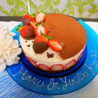 ❤Happy first Valentine❤Rizmuさんのティラミス de Tiramisù mousse cake♪