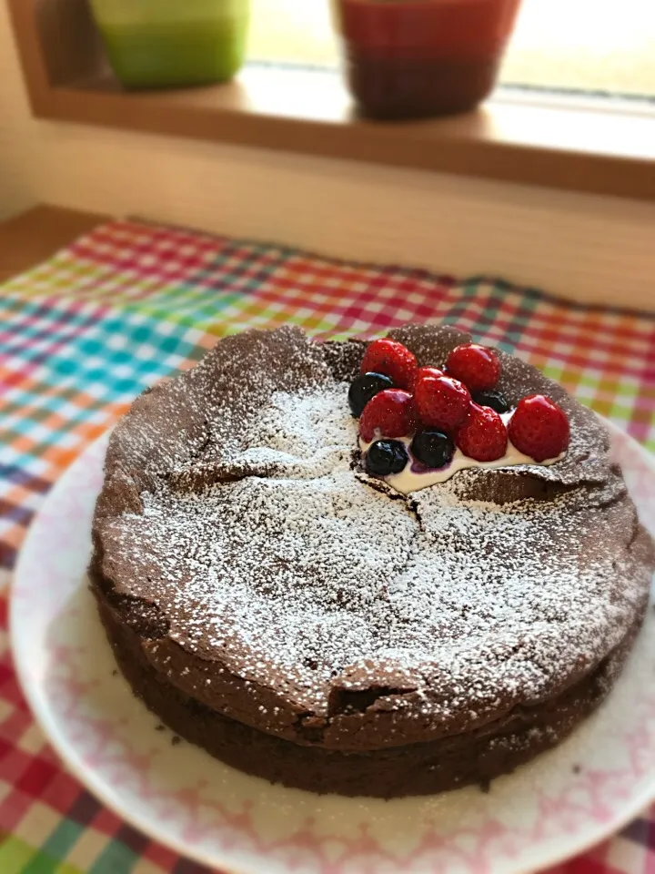 Snapdishの料理写真:バレンタイン♡ガトーショコラ♡|Tomoeさん