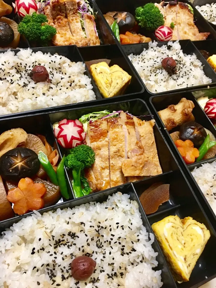 豚の味噌漬け弁当
ハートだし巻き卵|大久保 掬恵さん