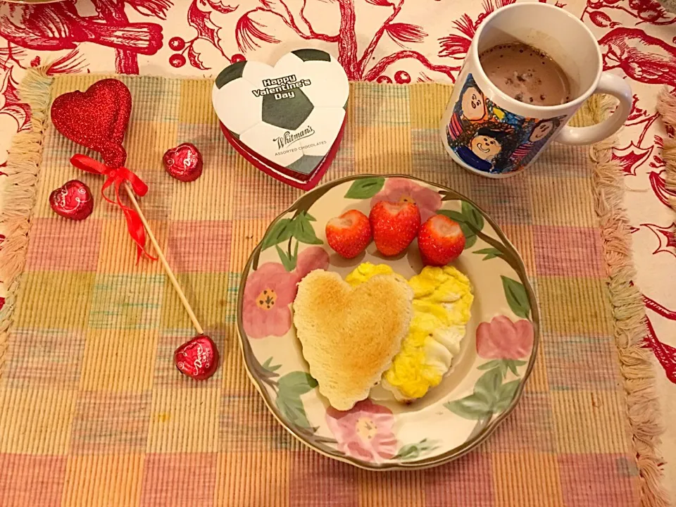 Valentines Breakfast for my son|🌺IAnneさん