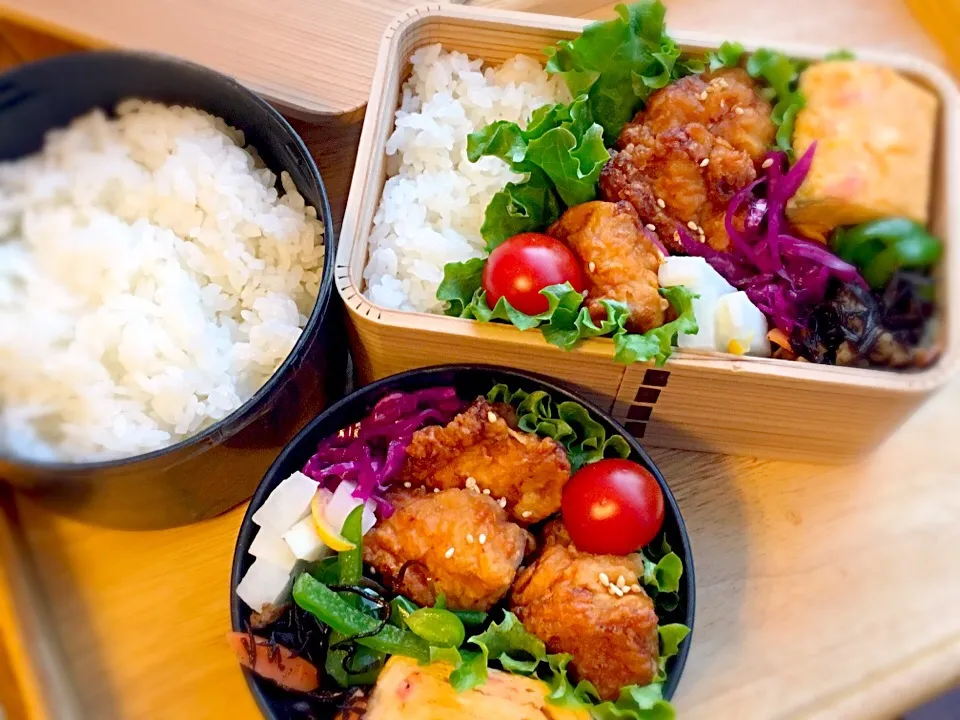 鶏の唐揚げ 弁当|弁当 備忘録さん