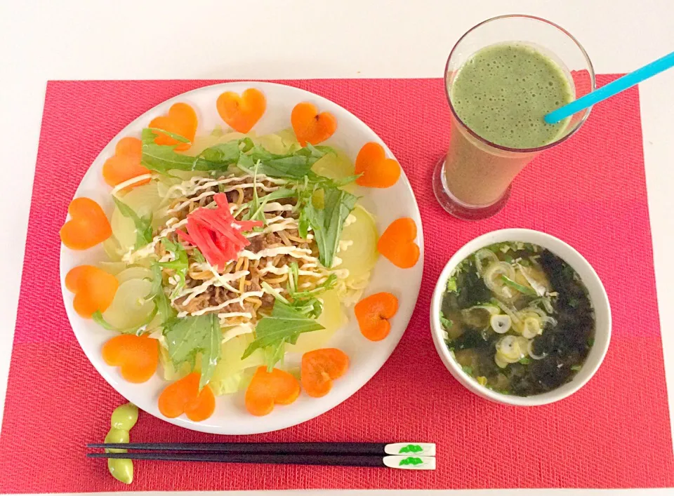 朝ごはんは幸せごはん( ◠‿◠ )💖🎵
はみちゃんの気まぐれサラダ🥗🤗
焼きそばサラダ出来たよ〜〜🤗🤗🤗|はみちゃんさん
