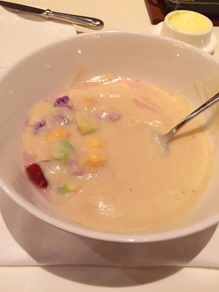 Cauliflower soup @ CIA American Bounty 2/14/17|Morcone Girlsさん