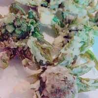 Snapdishの料理写真:ふきのとう天麩羅|あっちょさん