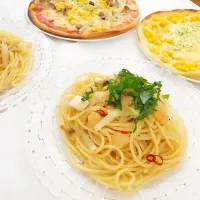 Snapdishの料理写真:ピザ&パスタ💕|sayakaさん