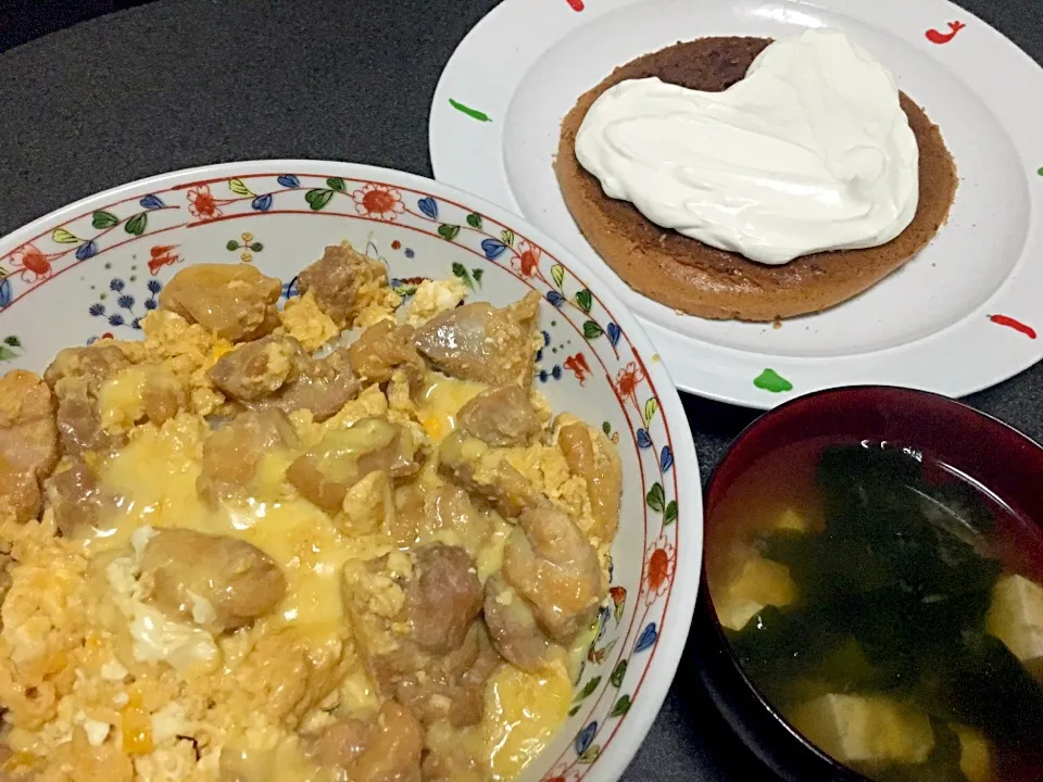 チーズ親子丼と炊飯器ガトーショコラ|Riさん