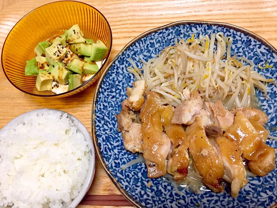 照り焼きチキン、アボカド冷奴✧*|Makiさん