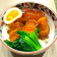 豚の角煮丼#角煮