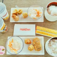 🏡Hoka Hoka Bento Royal Plaza, Surabaya
Menu : Rice, Salad, Egg Chicken Roll, Ekkado, Chicken Katsu, Milo Ice
Address : Royal Plaza Lt. Dasar Blok A1-17, Jl. Ach|Pramita Riza Oktavianiさん