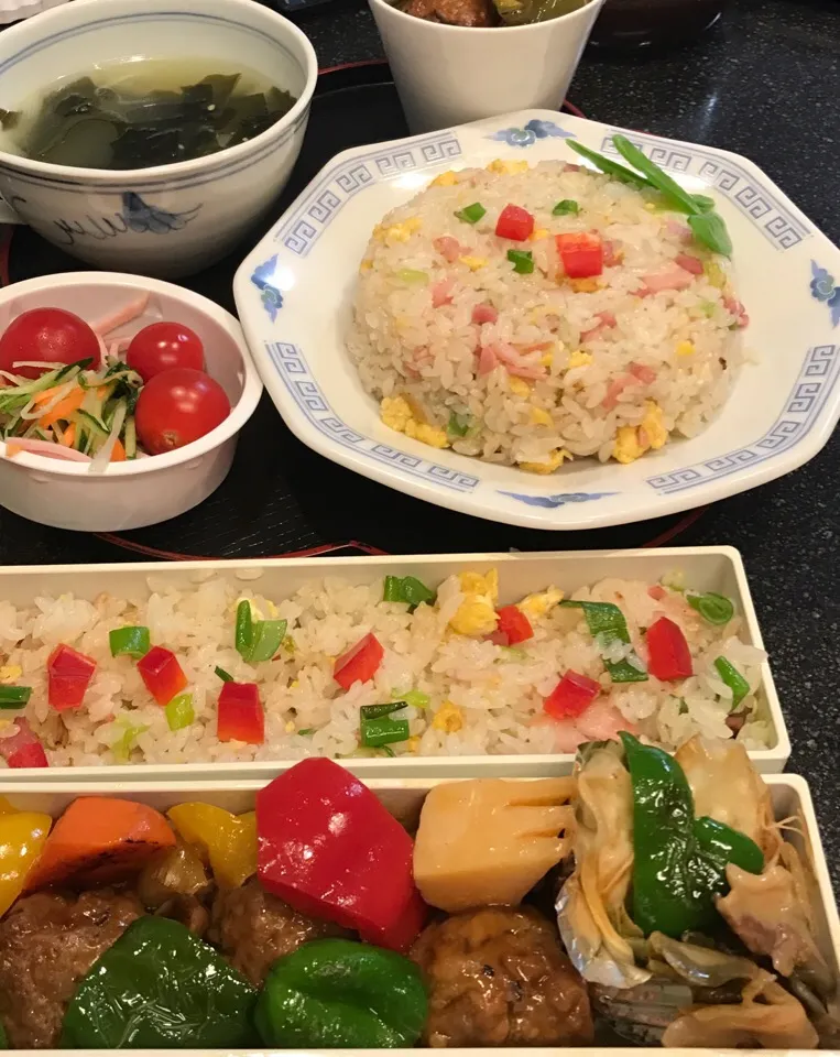 息子のお弁当🍱と夫の昼ごはん|シュトママさん