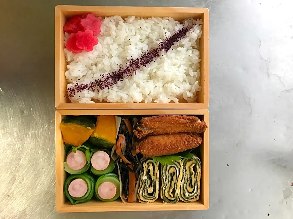 Snapdishの料理写真:旦那さんのお弁当|Takako Funasakaさん