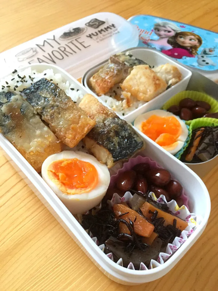 Snapdishの料理写真:2.16塩サバ弁当|まゆさん