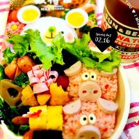 今日はMAAさんの教科書から
豚さん弁当