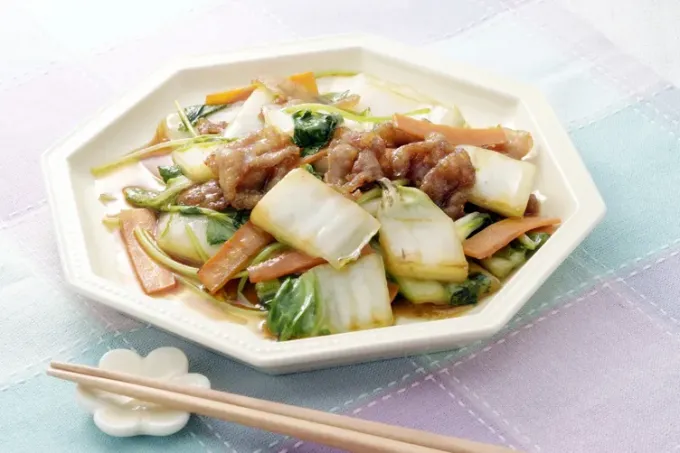 白菜と豚肉の炒め物|富士食品工業さん