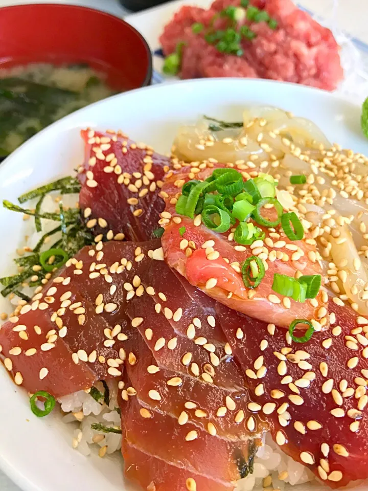 ミックス丼、マグロたたき|shinomiya yoshihiroさん