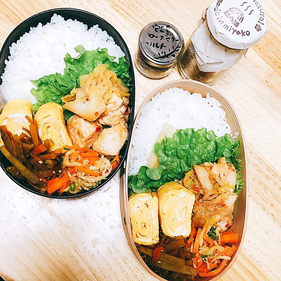 今日のお弁当♥︎2人分|ゆかさん