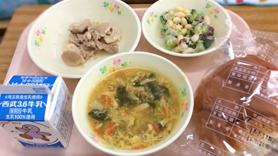 Snapdishの料理写真:久しぶりに学校給食🏫ゴチになりました〜😻|アライさんさん