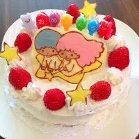 Snapdishの料理写真:手作り誕生日ケーキ|ひとみさん