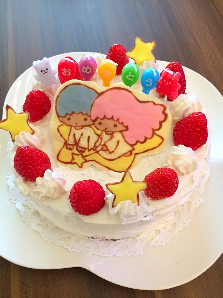 Snapdishの料理写真:手作り誕生日ケーキ|ひとみさん