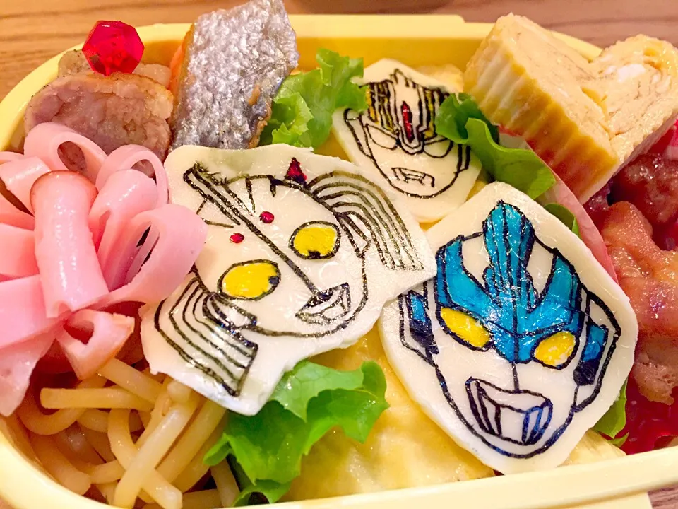 Snapdishの料理写真:次男のウルトラマン弁当|Megumi Aibaraさん