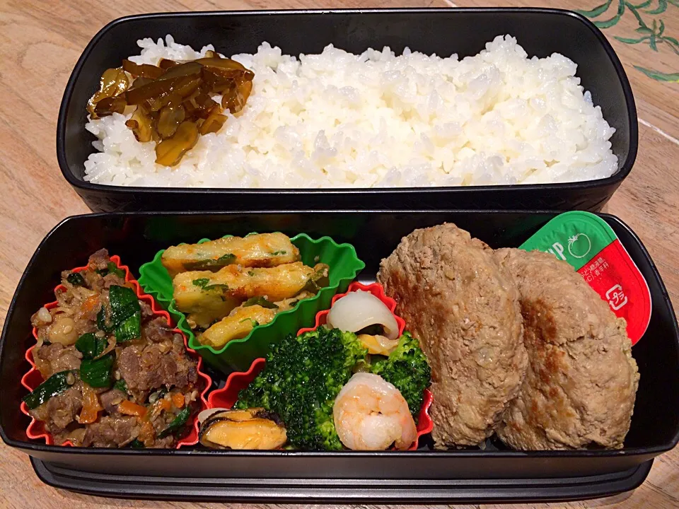 Snapdishの料理写真:#今日は金曜日#スタミナ弁当|おゆさん